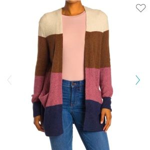 Madewell Color Block Cardigan NWT